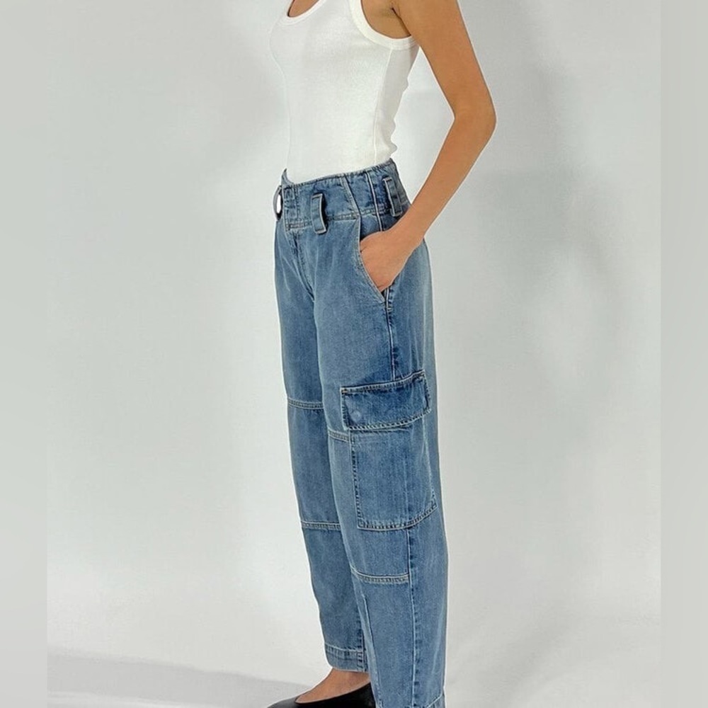 NEW! ETICA Juni Relaxed Barrel Cargo in North Shore 👖 SZ 28 NWT!! - Picture 7 of 10